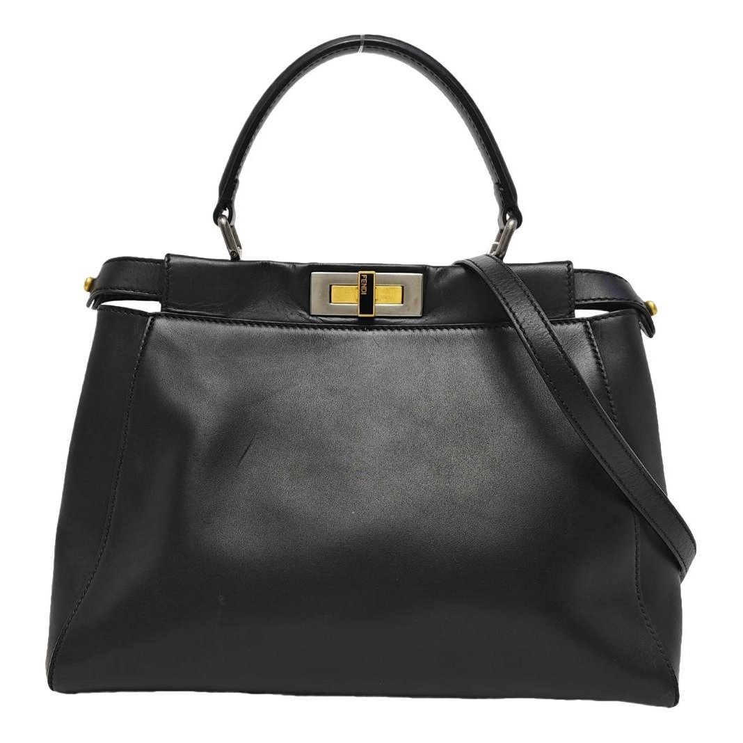 Peekaboo leather handbag