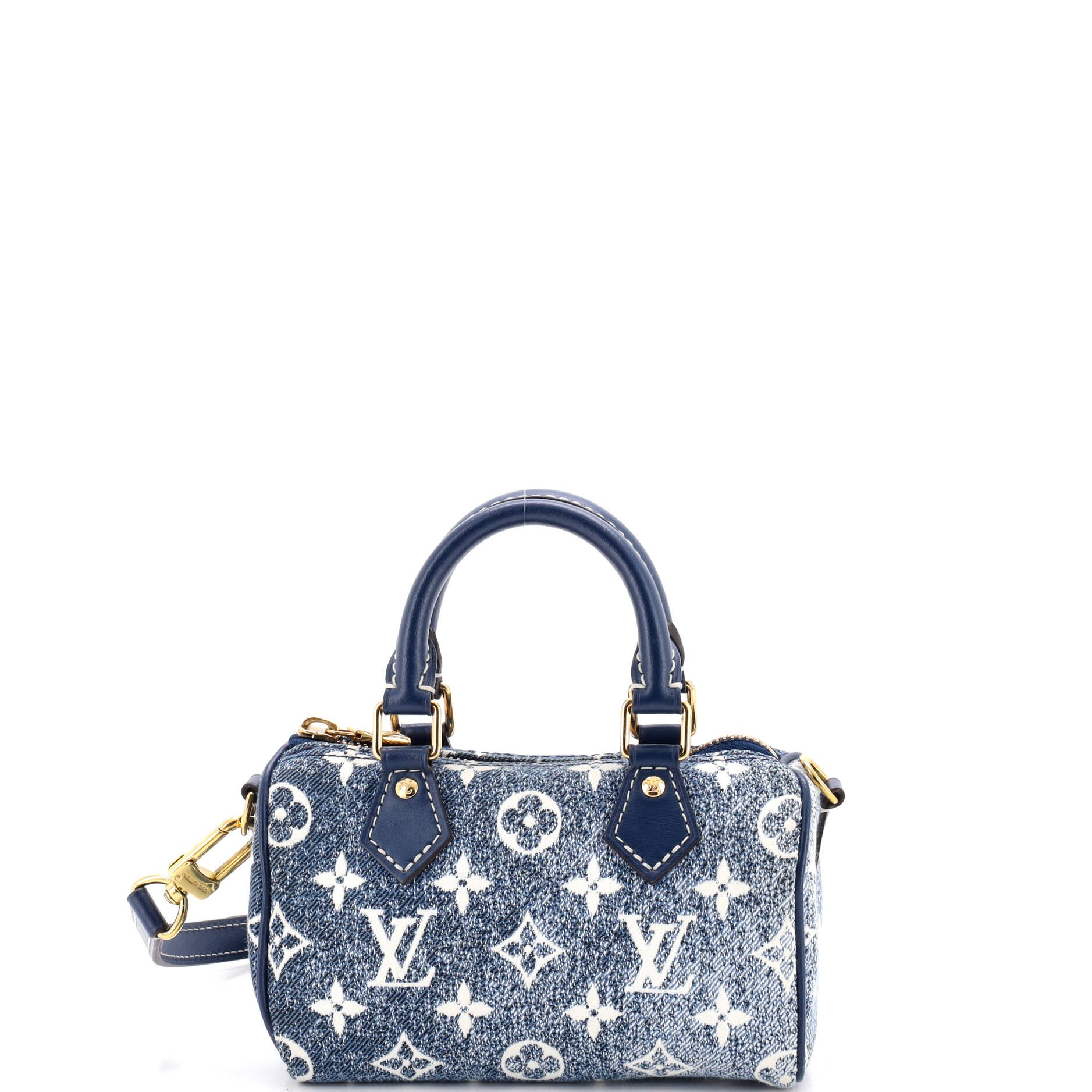 Speedy Bandouliere NM Bag Monogram Jacquard Denim Nano