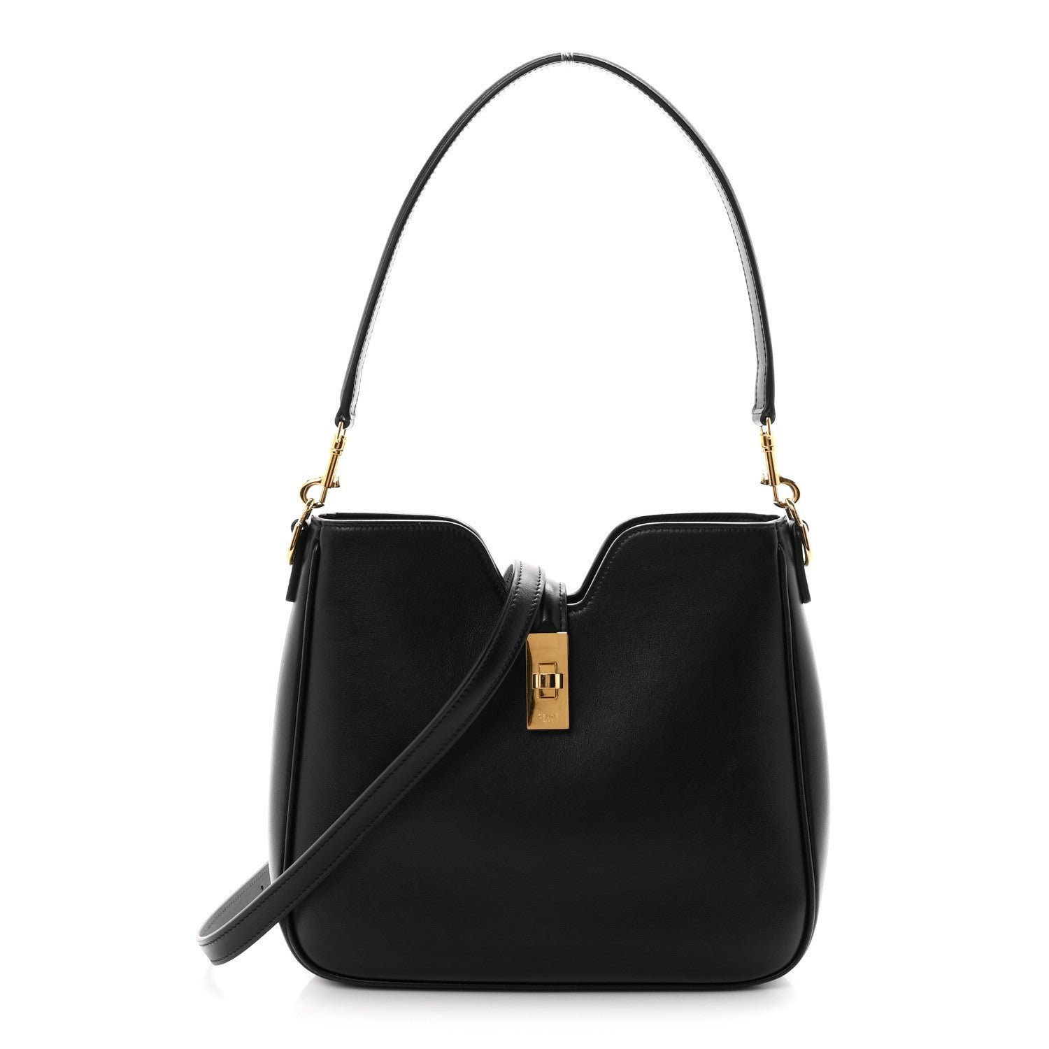 Celine Smooth Calfskin Small Camille 16 Soft Bag Black