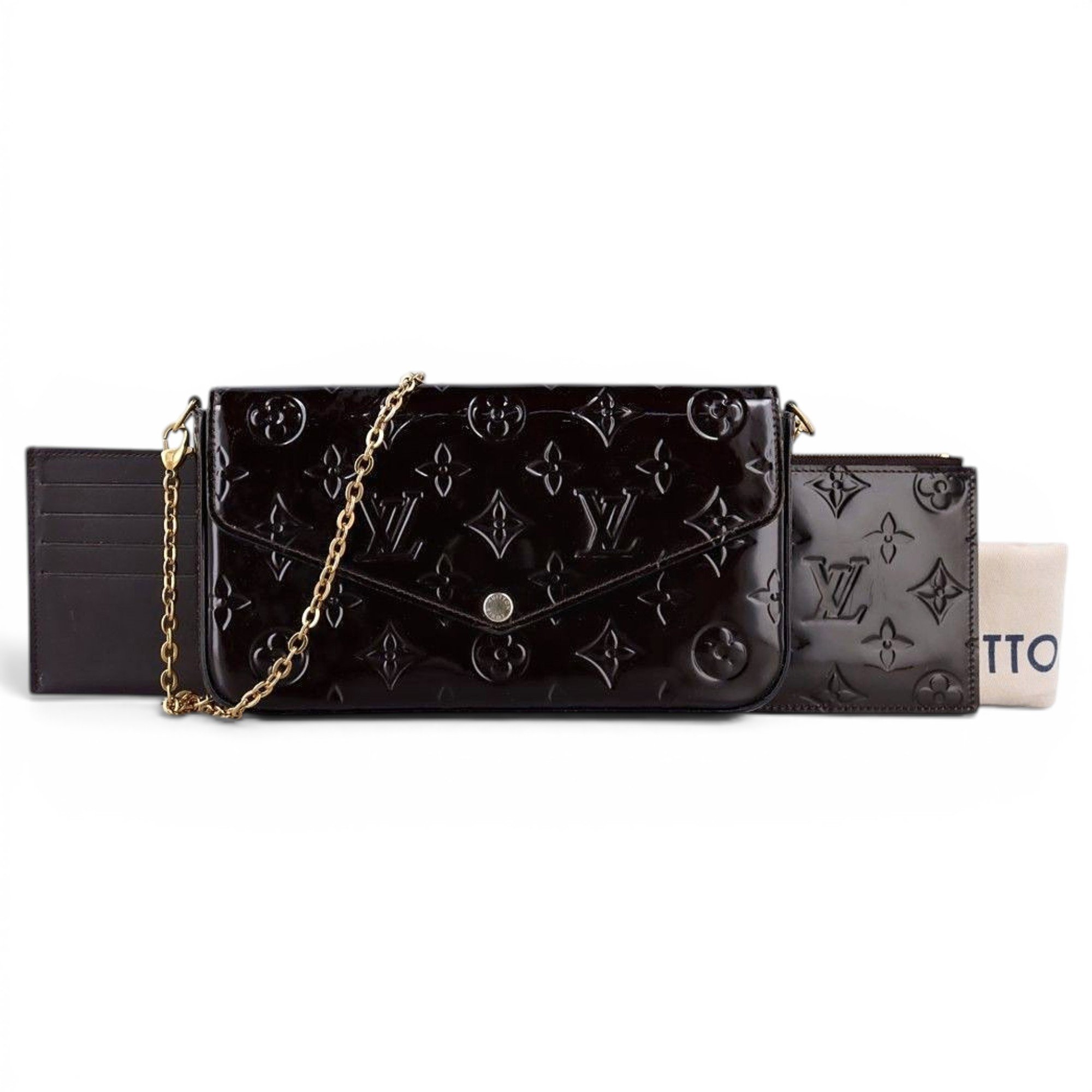 Félicie patent leather handbag