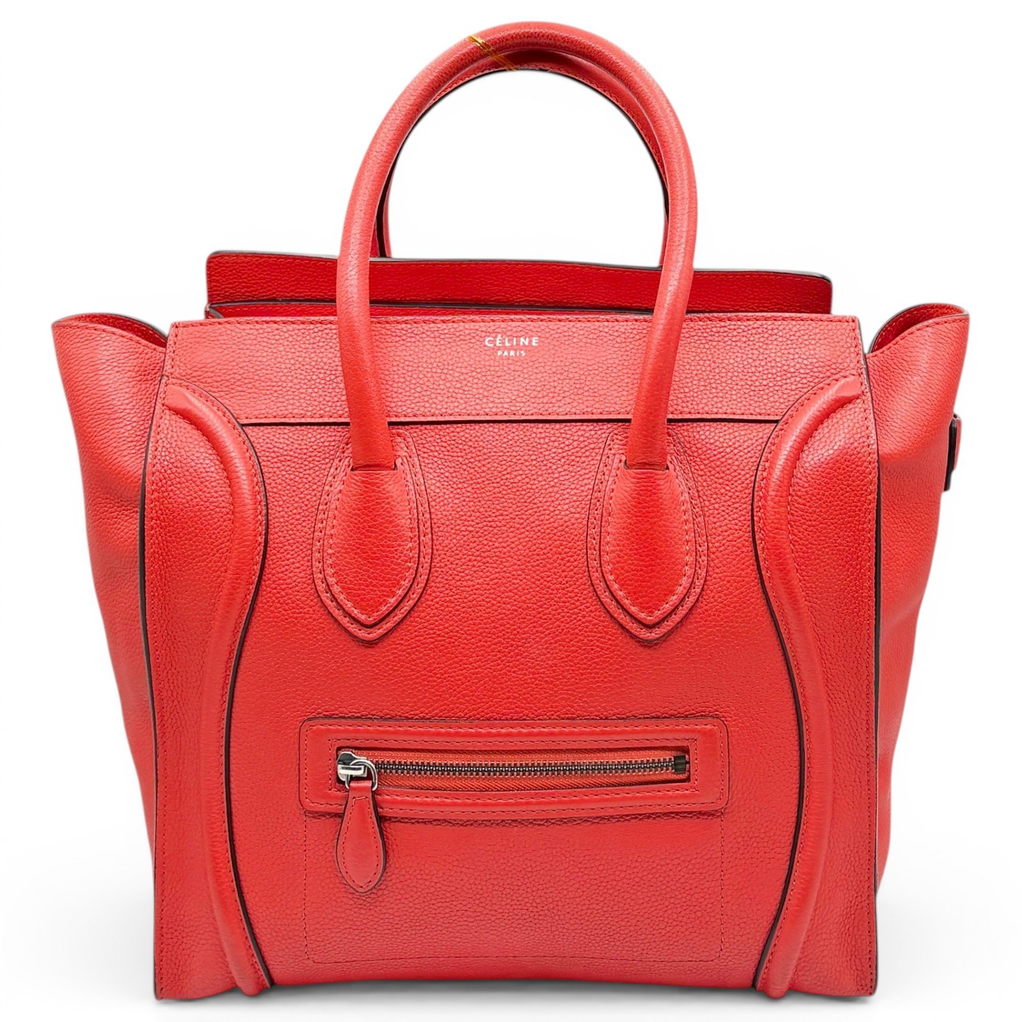 Luggage pony-style calfskin handbag