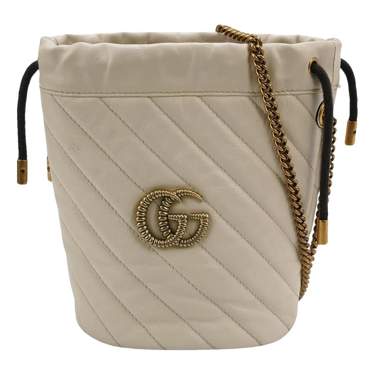 GG Marmont Chain Bucket leather handbag
