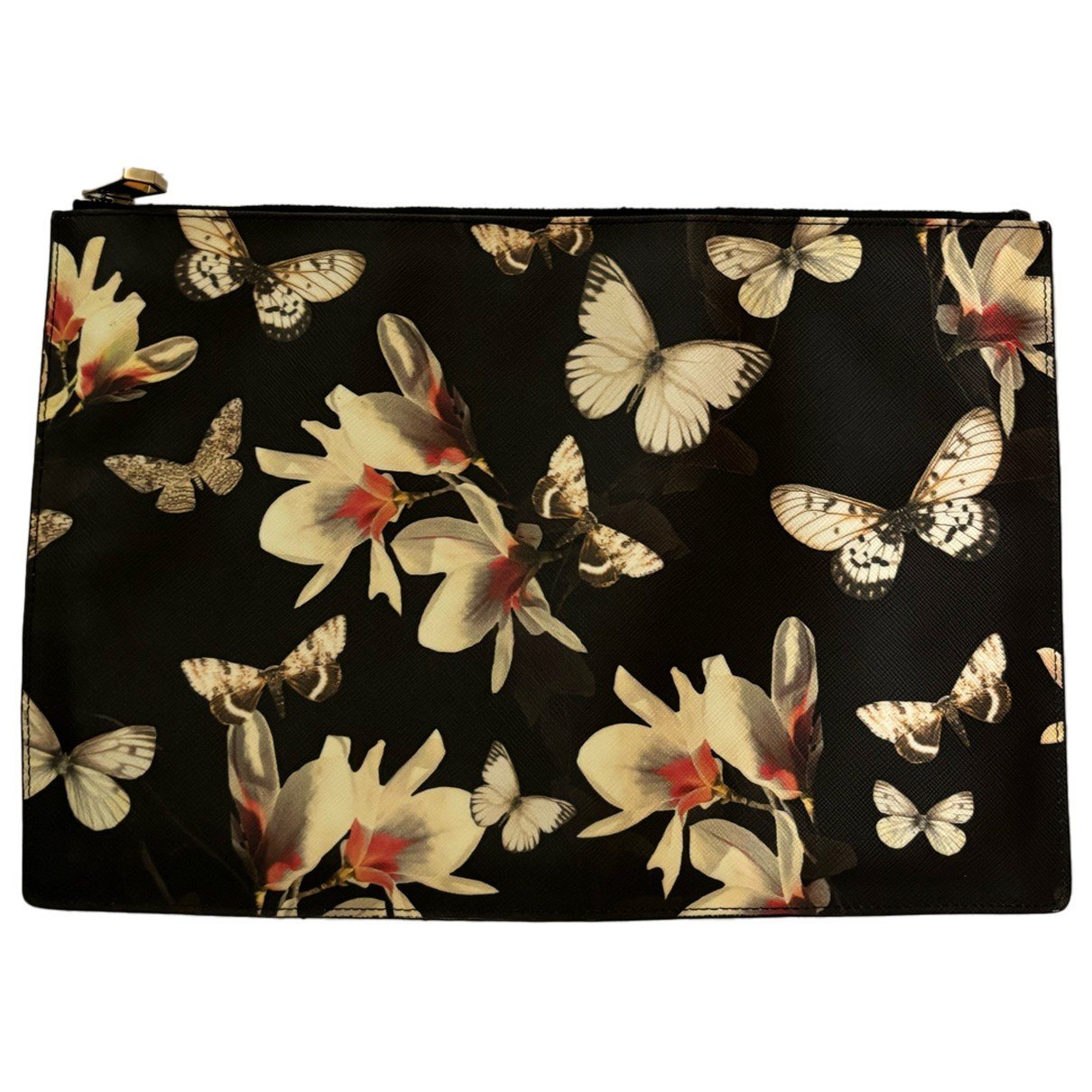 Leather clutch bag