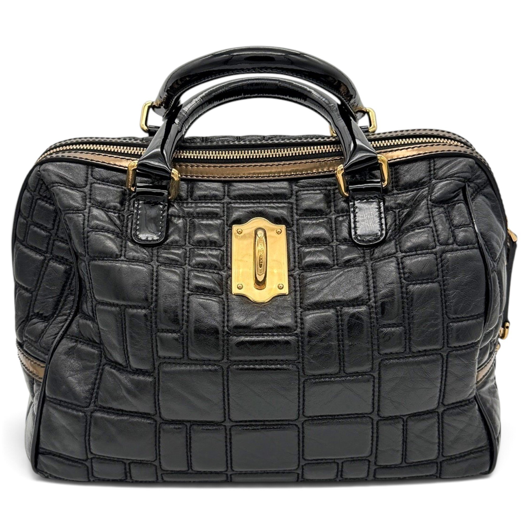 Leather bowling bag