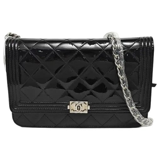 Patent leather crossbody bag