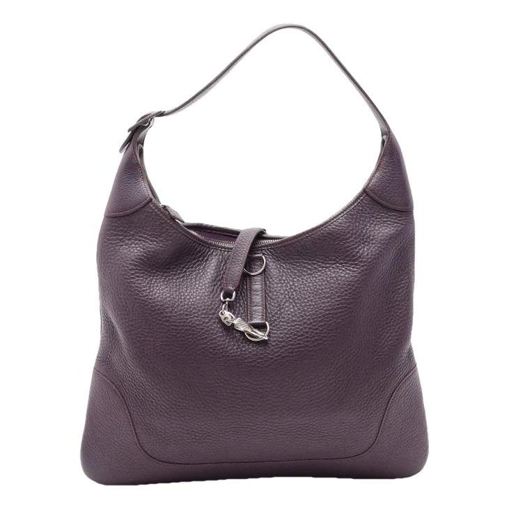 Trim leather handbag