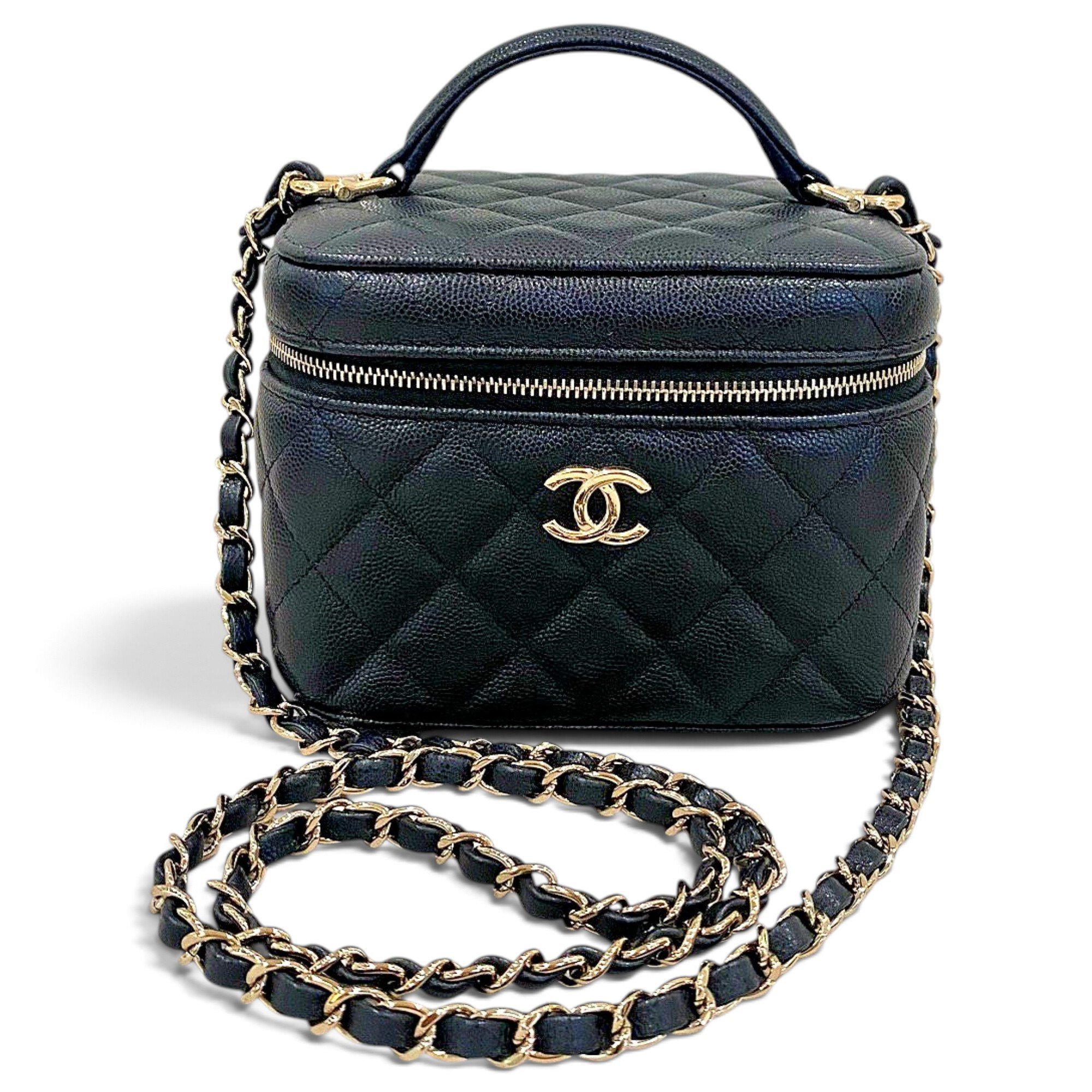 Trendy CC Vanity leather handbag