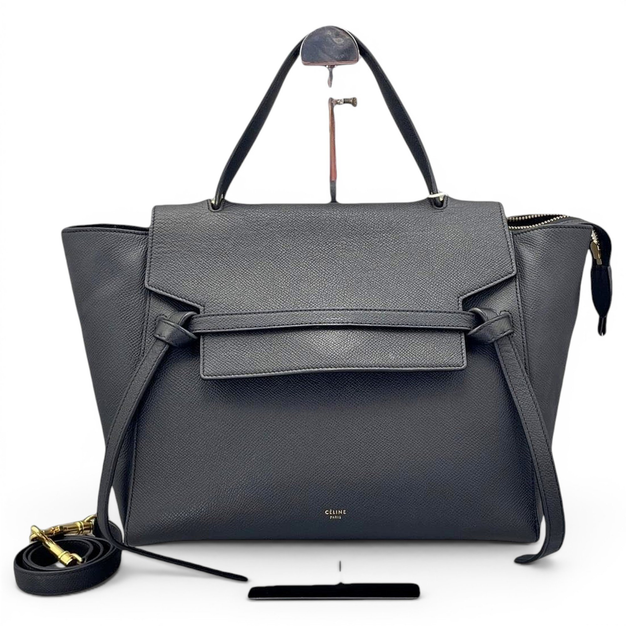 Belt leather handbag