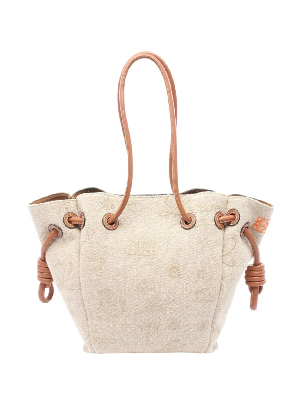 2010-2026 Small Canvas Flamenco Knot tote bag