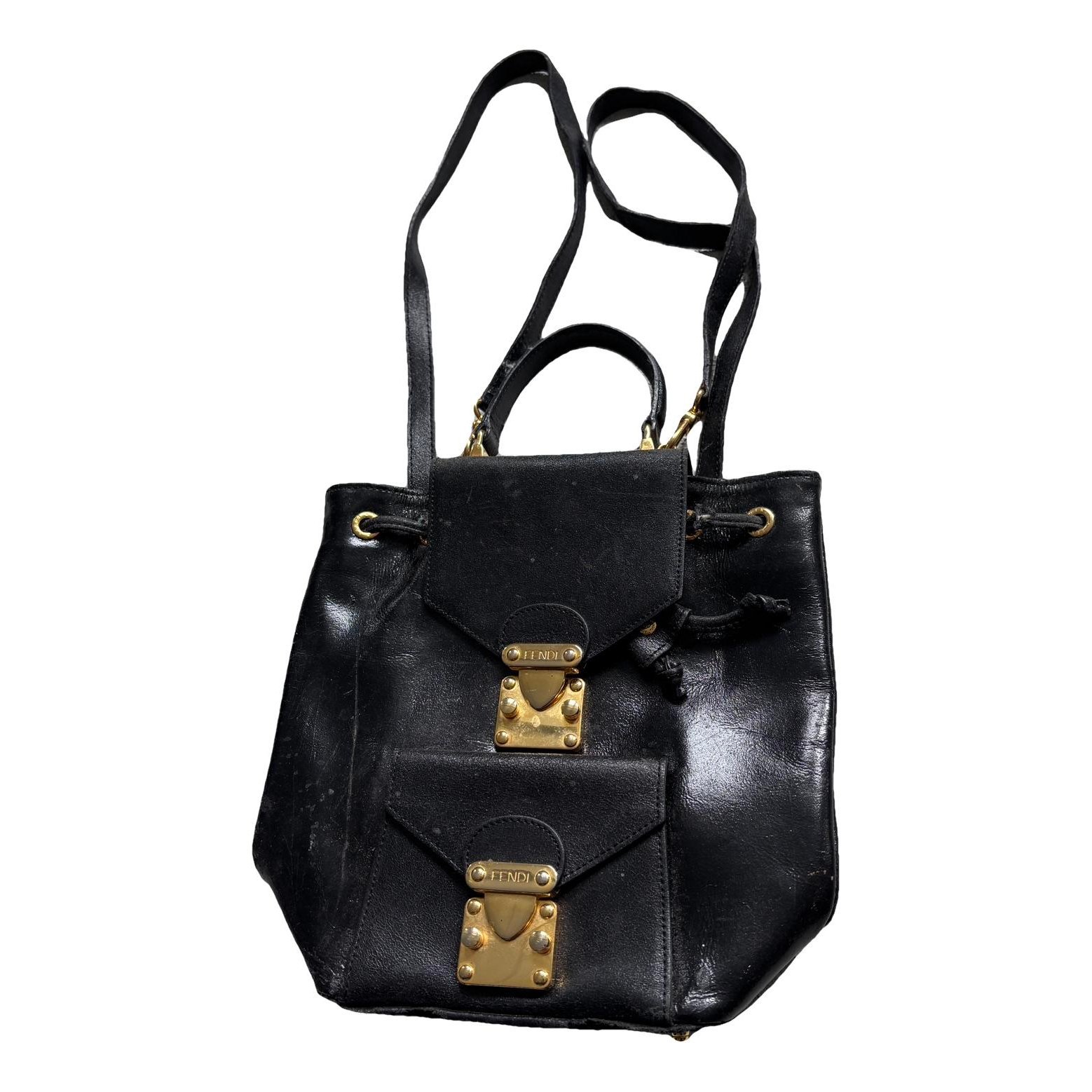 Leather backpack