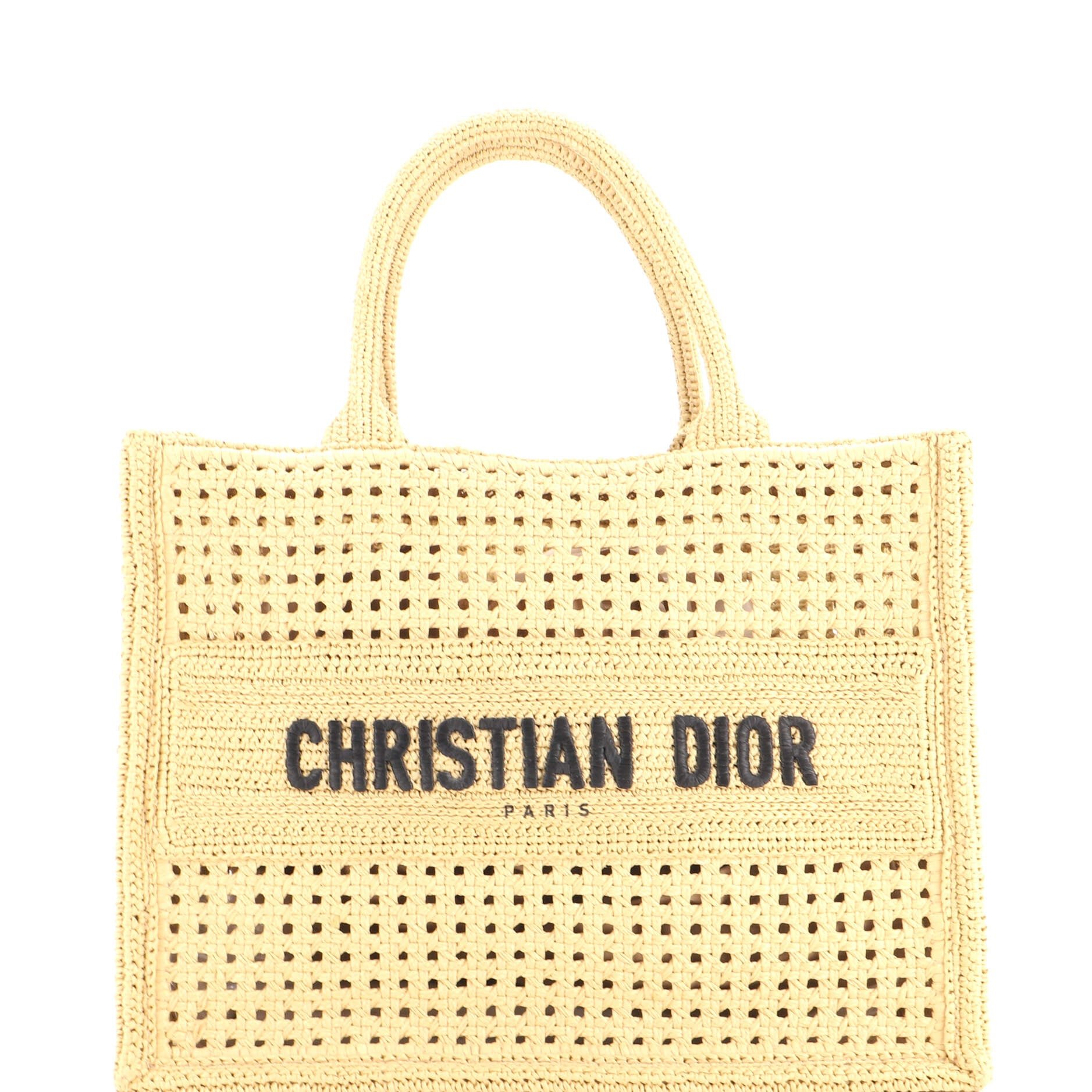 Book Tote Raffia Medium