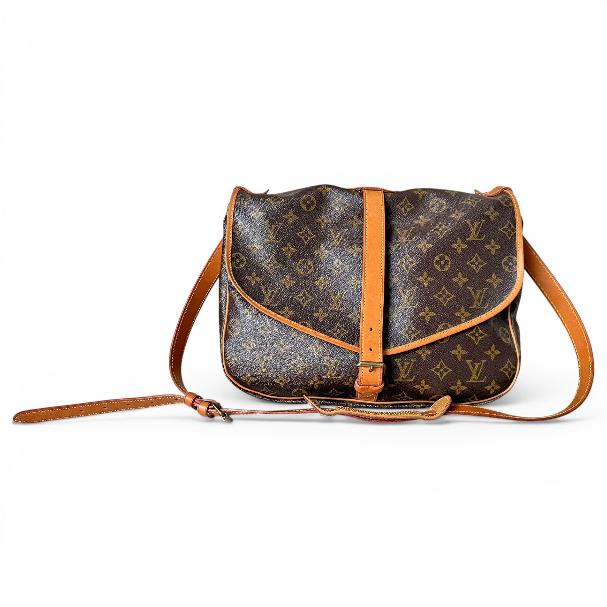 Saumur leather crossbody bag