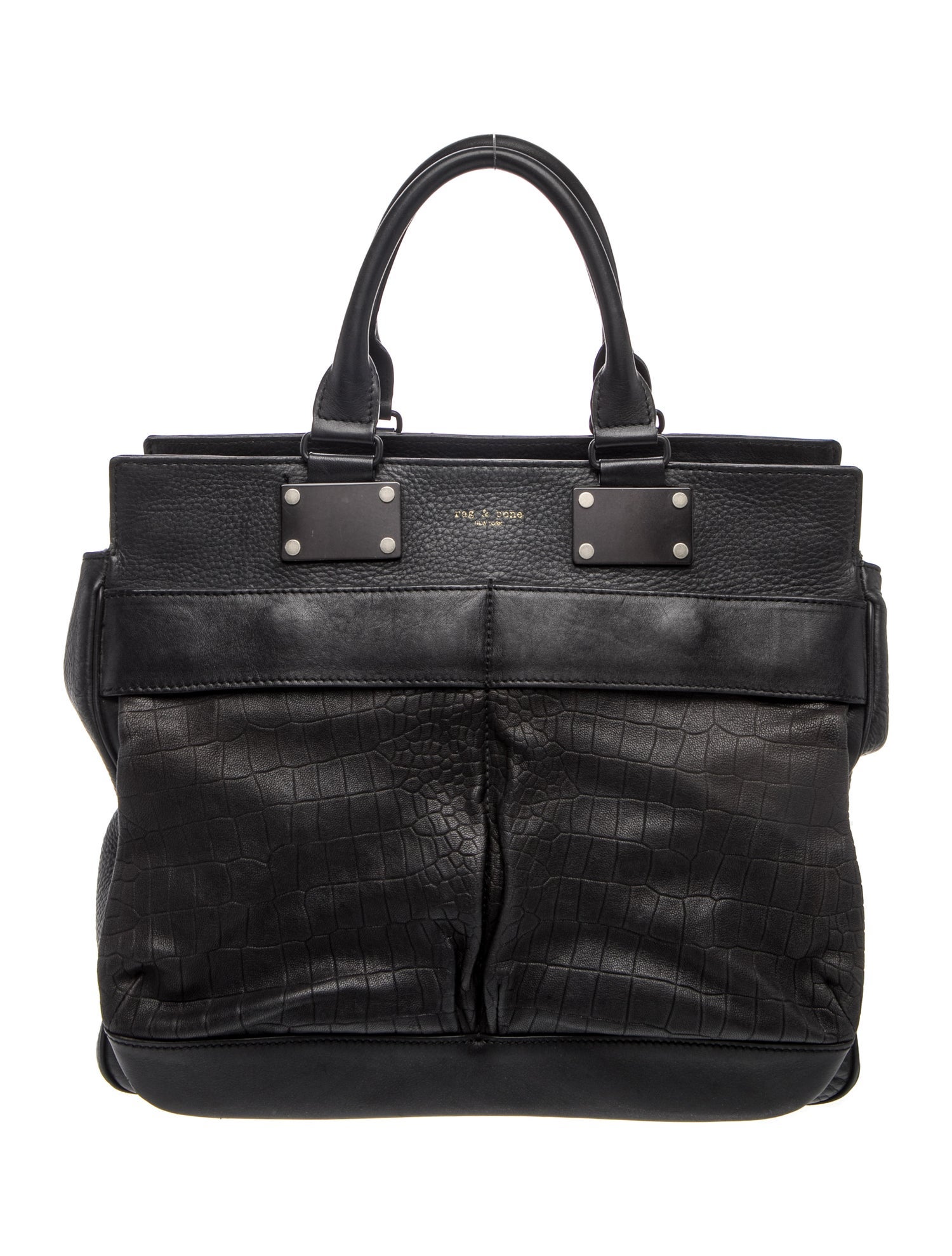 Leather Top Handle Bag