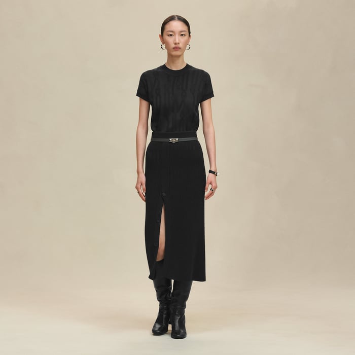 Noir "Palefroi Remix" Short Sleeve Sweater