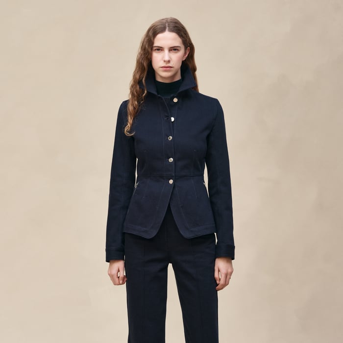Bleu Noir Denim Equestrian Jacket