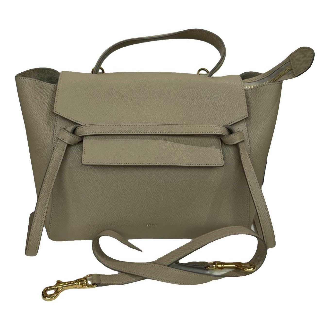 Belt leather handbag
