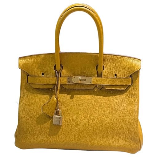 H leather handbag