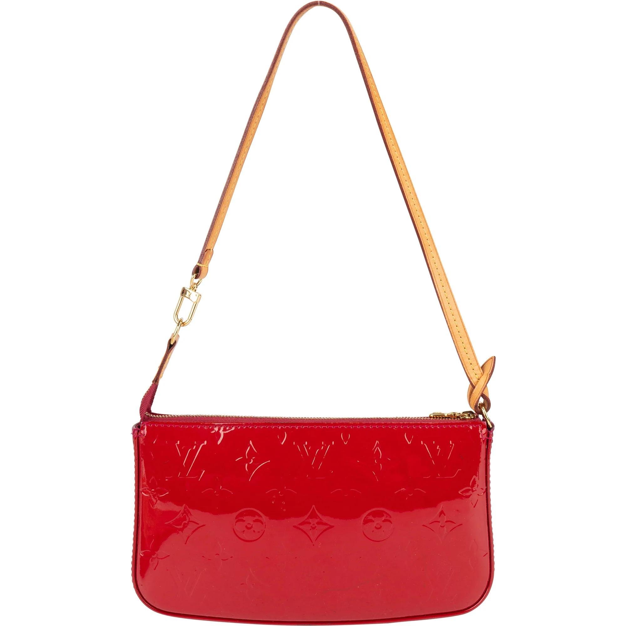 Pochette Accessoire patent leather handbag