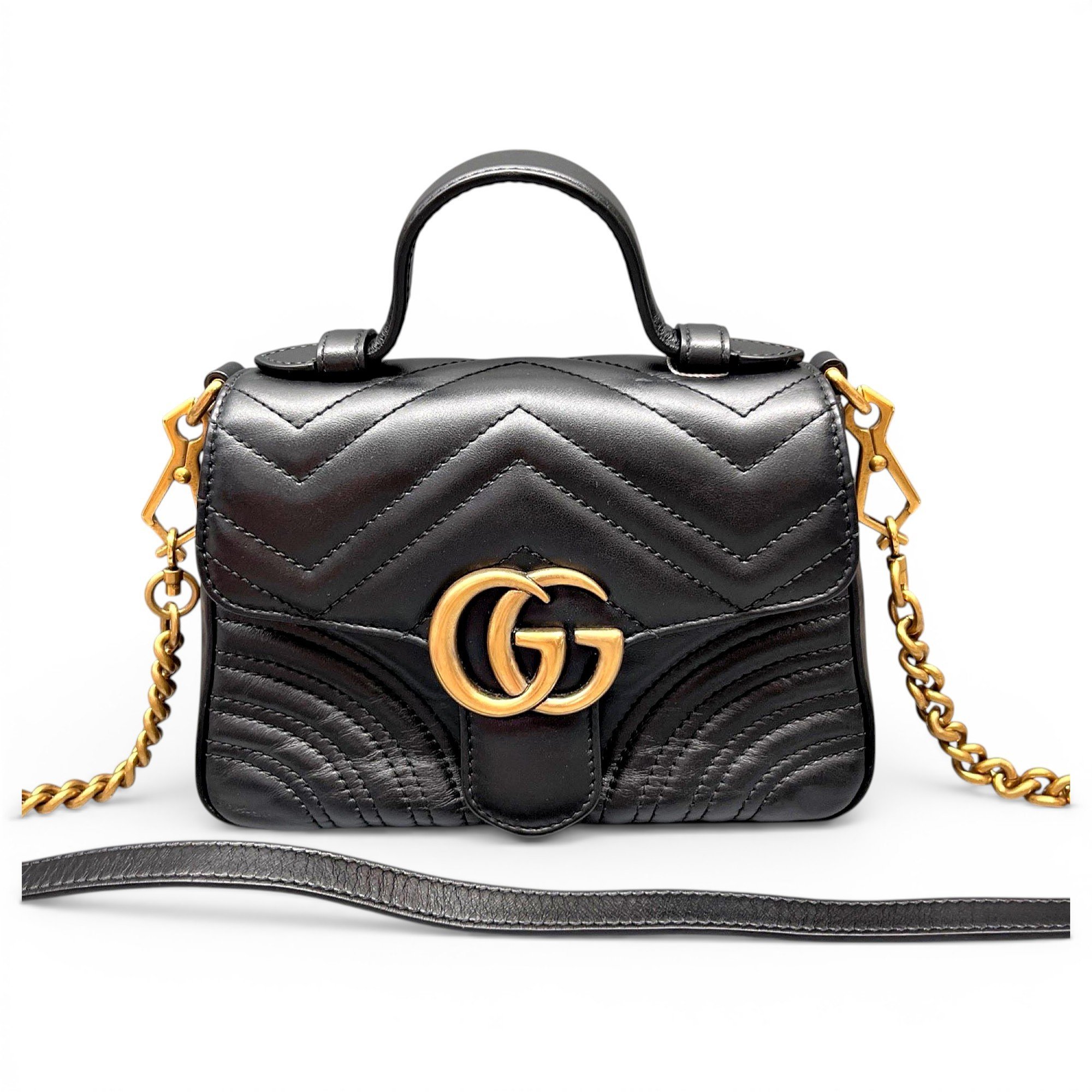 GG Marmont Flap leather handbag