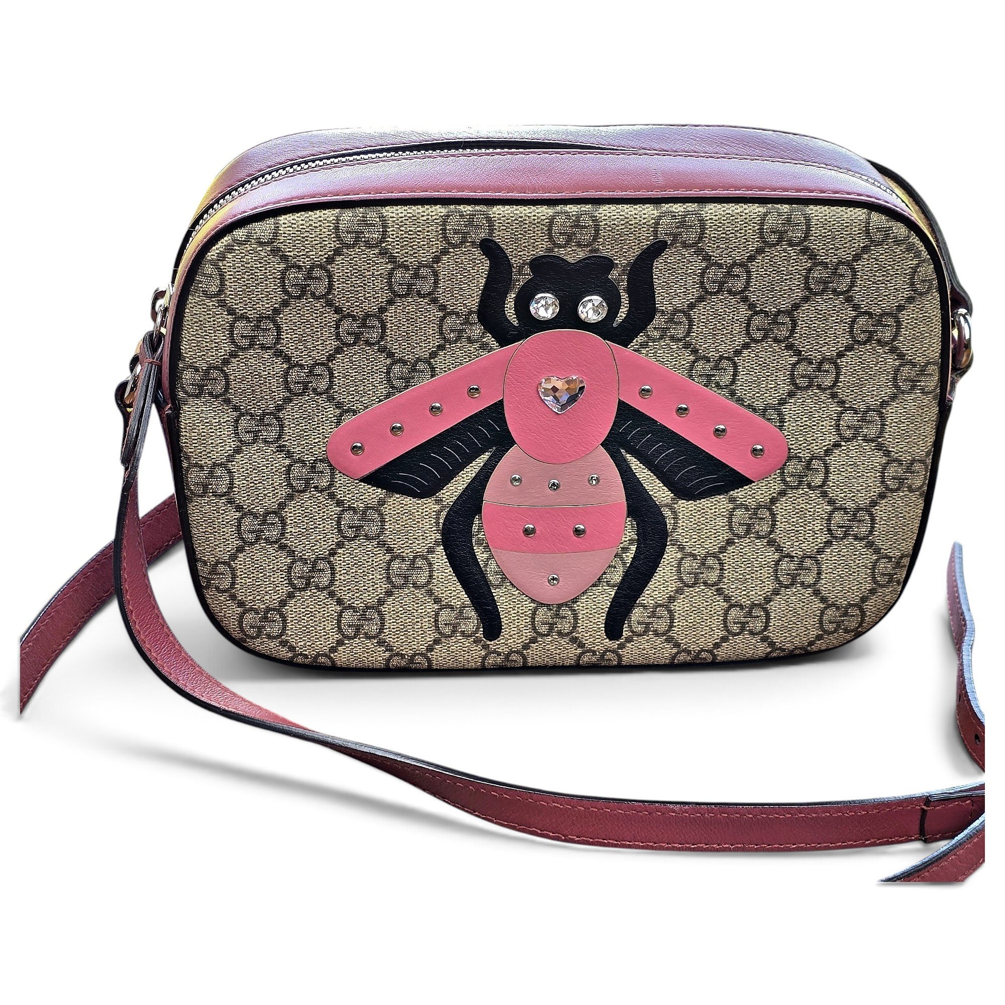 Webby Bee leather crossbody bag
