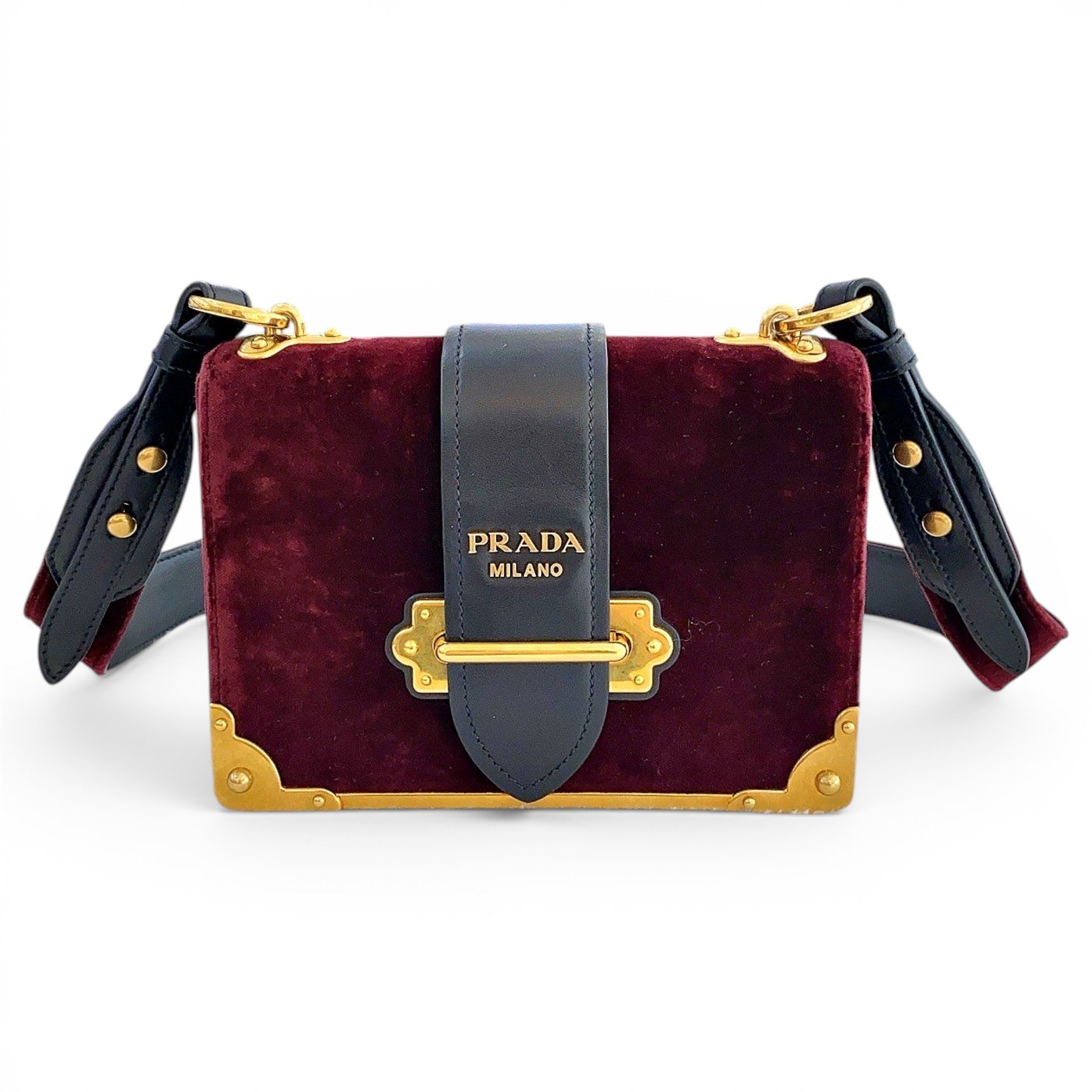 Cahier velvet handbag