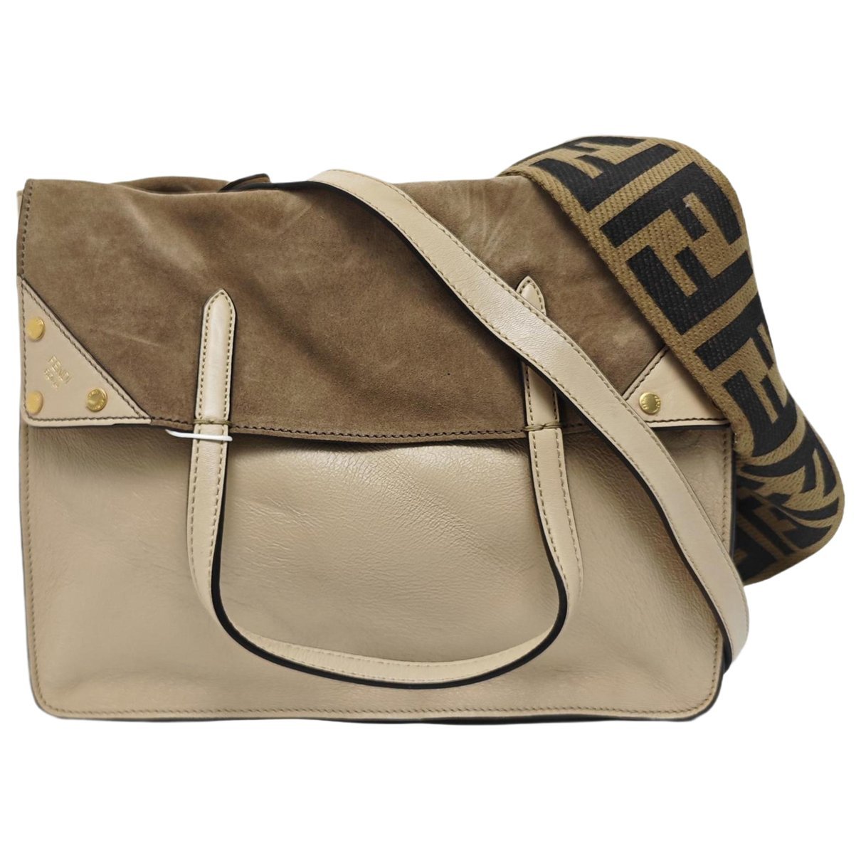 Flip leather handbag