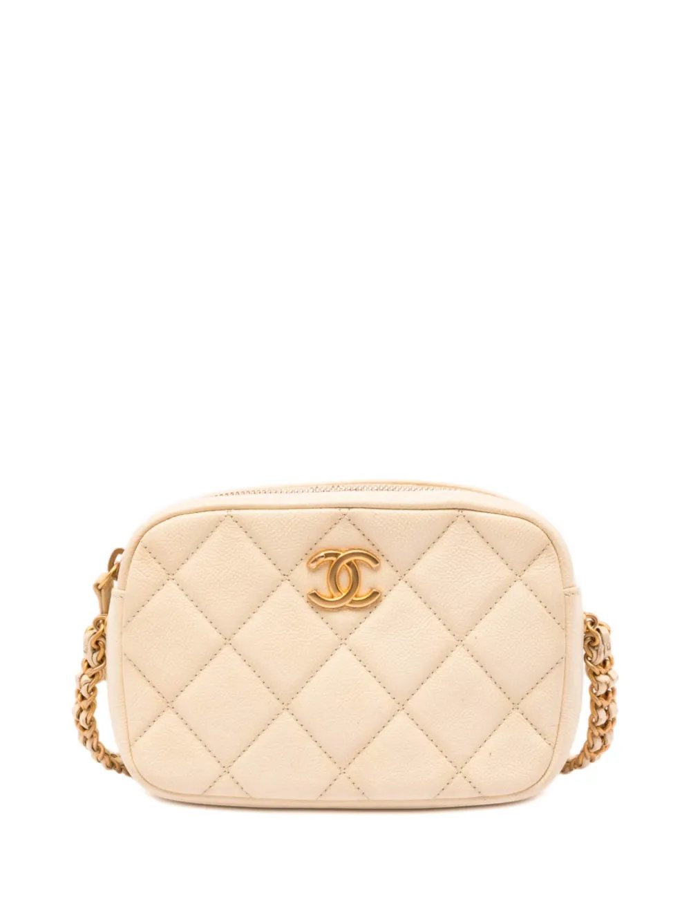 2021-2026 CC Quilted Caviar Melody Chain Camera Bag crossbody bag