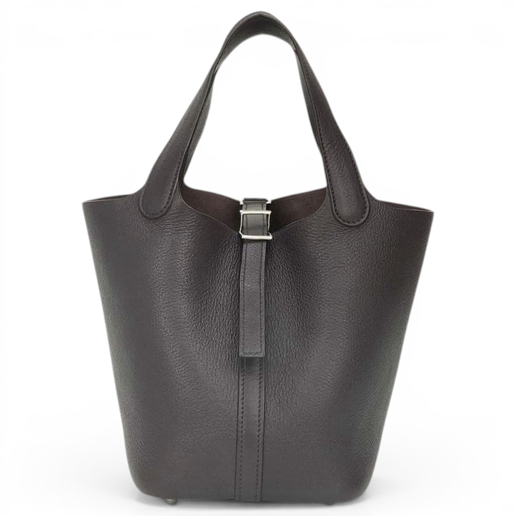 Picotin leather tote