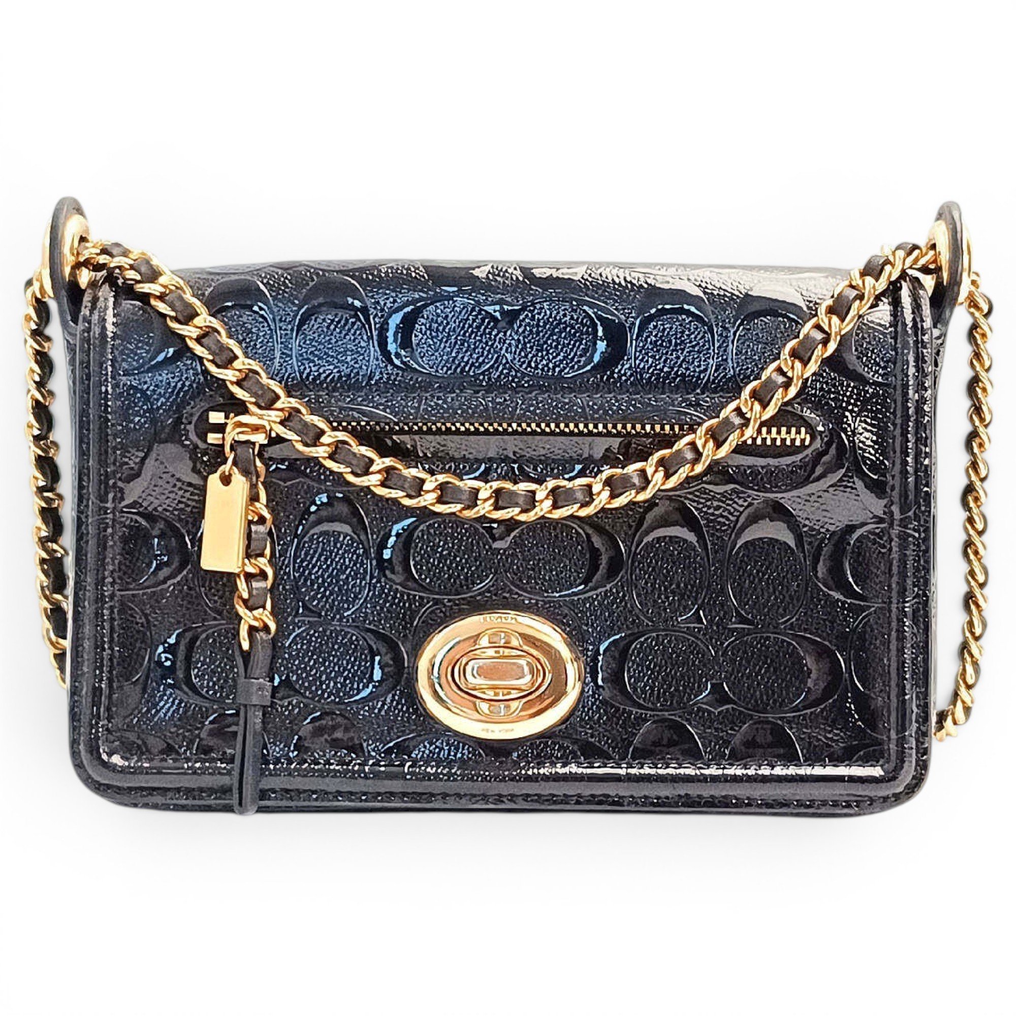 Patent leather crossbody bag