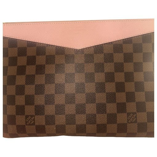 Leather clutch bag