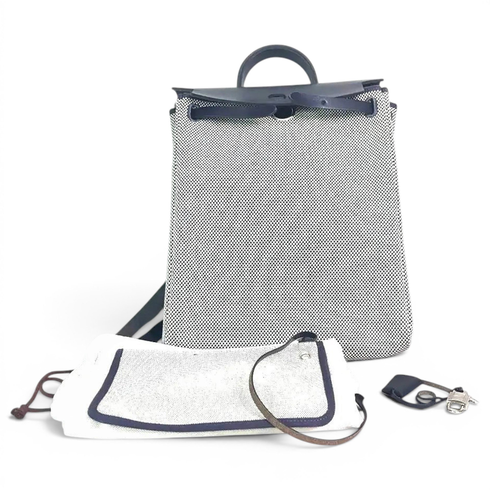 Hermes Herbag Handbag White