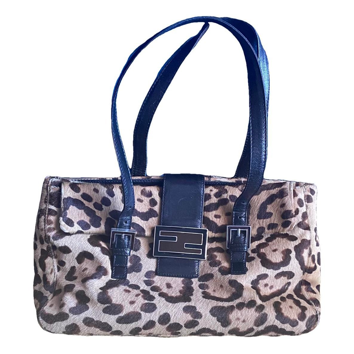 Baguette pony-style calfskin handbag