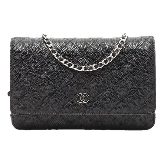Wallet On Chain leather crossbody bag