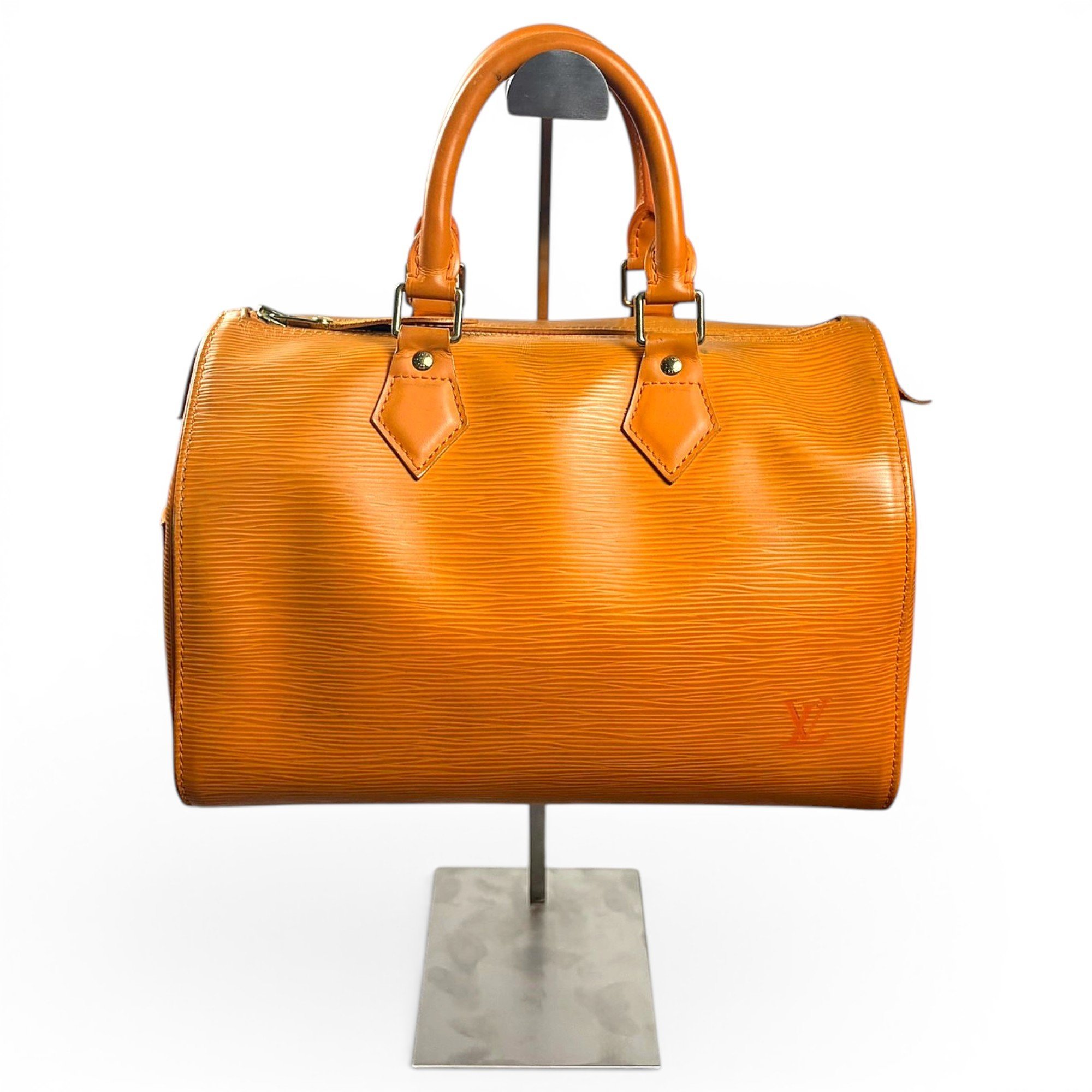 Speedy leather handbag