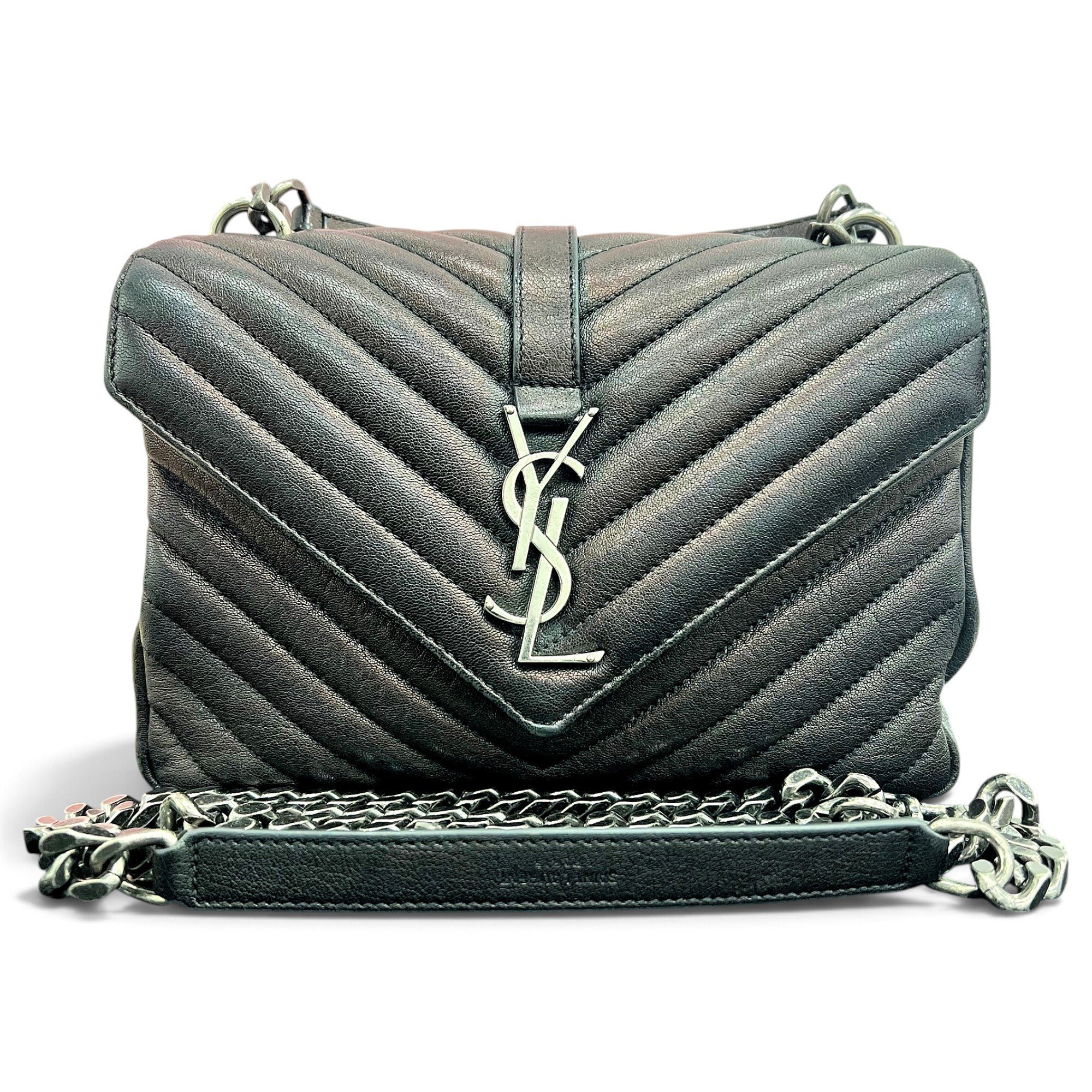 Collége monogramme leather handbag
