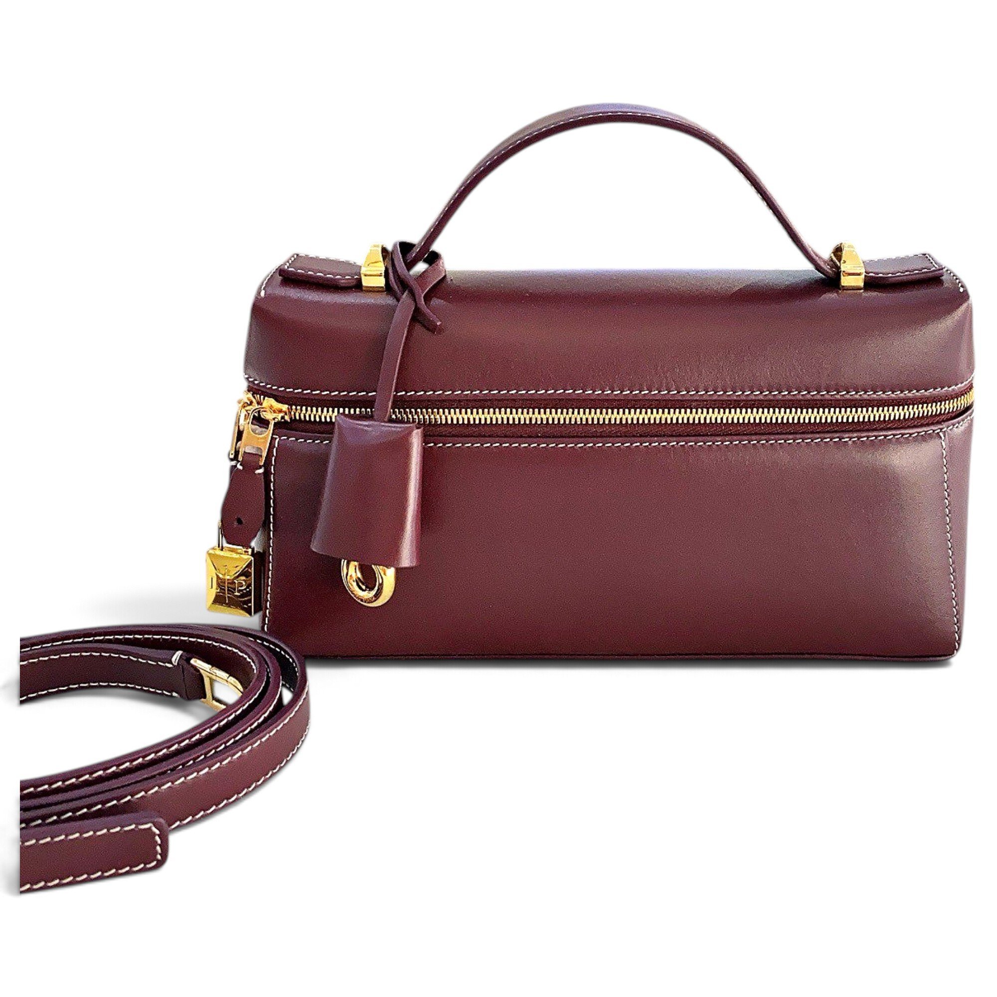 Extra Pocket leather handbag