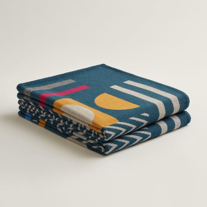 Bleu Paon Enigmatic Blanket