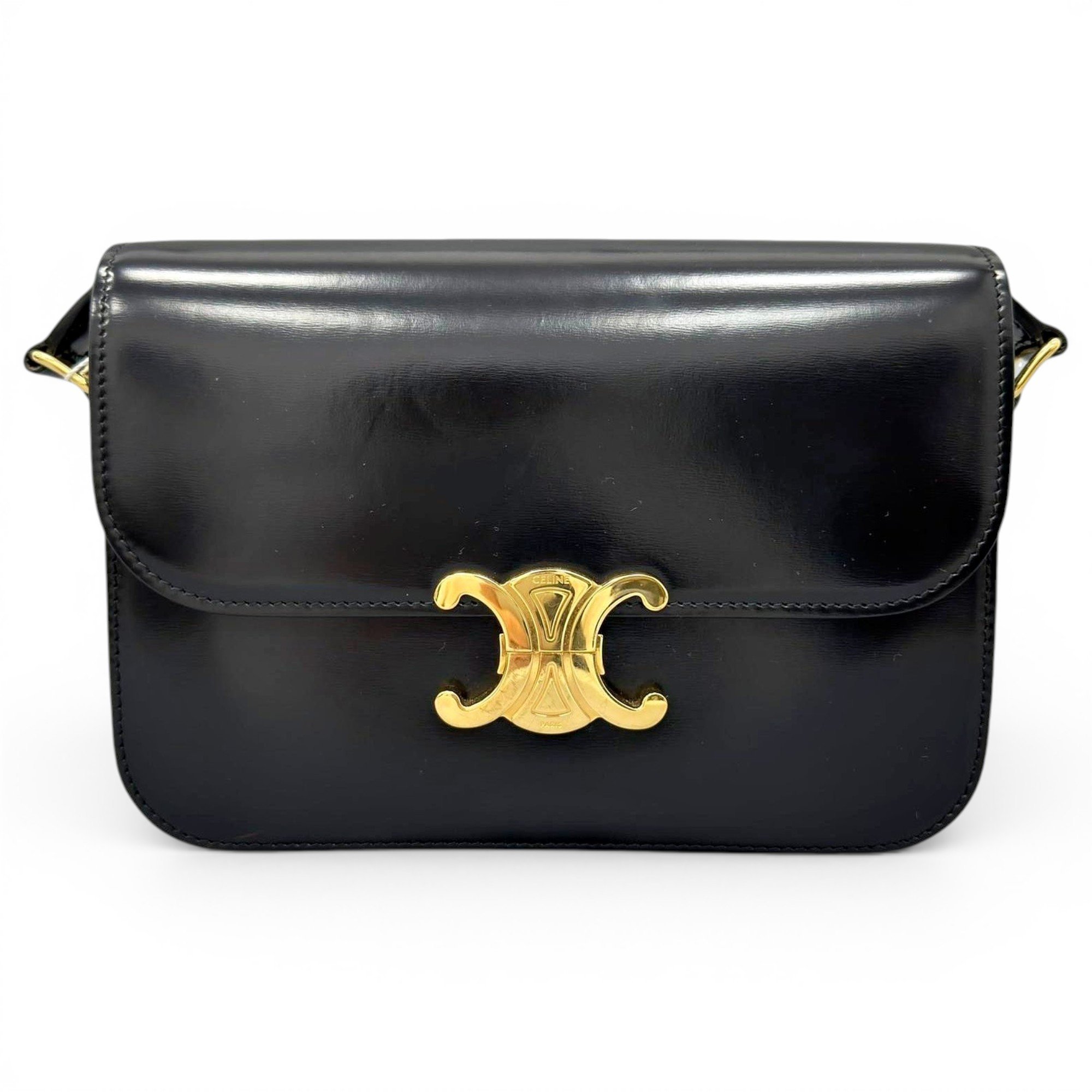 Triomphe leather handbag