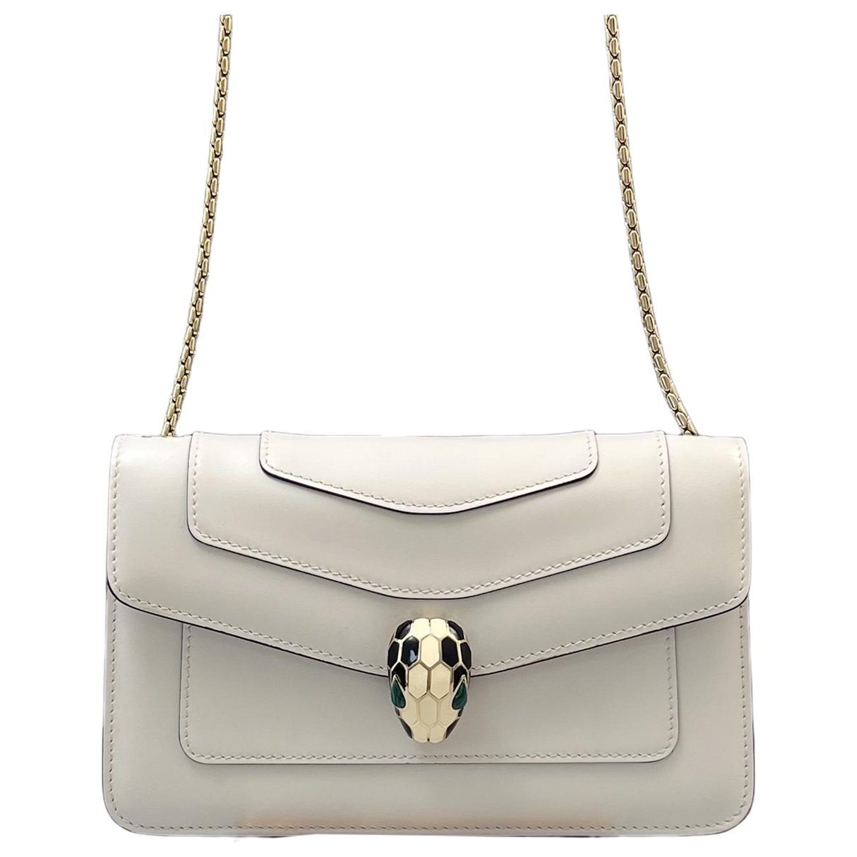 Serpenti leather handbag