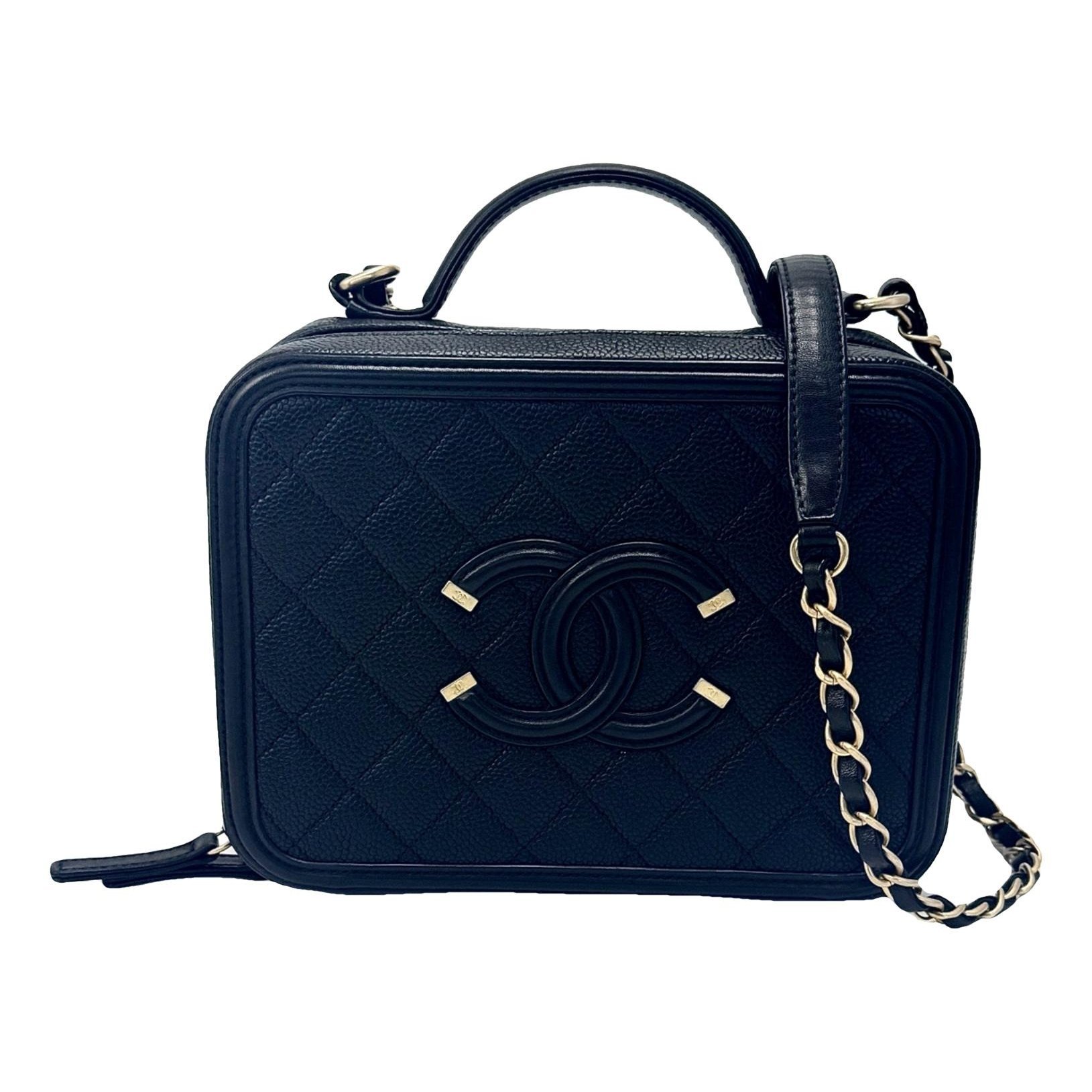 Vanity leather handbag