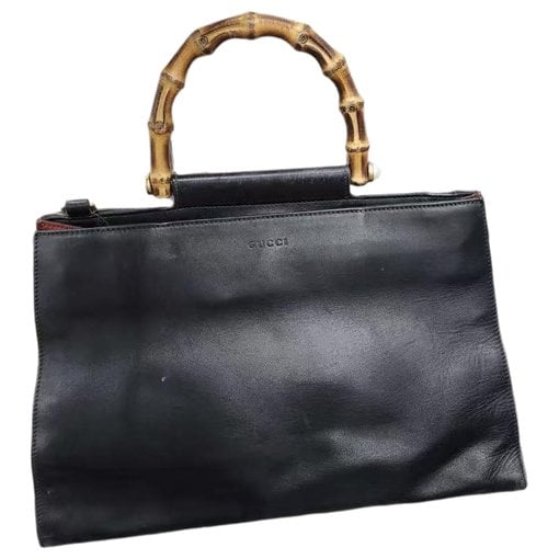 Vintage Bamboo leather handbag