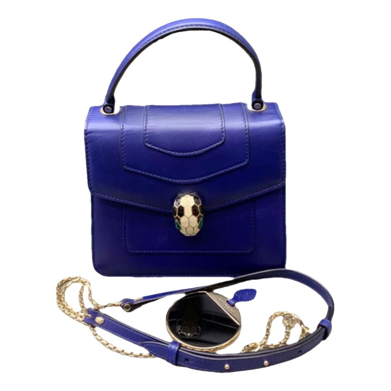 Serpenti leather handbag