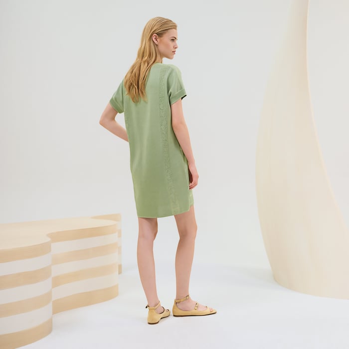 Vert Tendre "Brides De Gala En Fleurs" Twillaine Tunic Dress