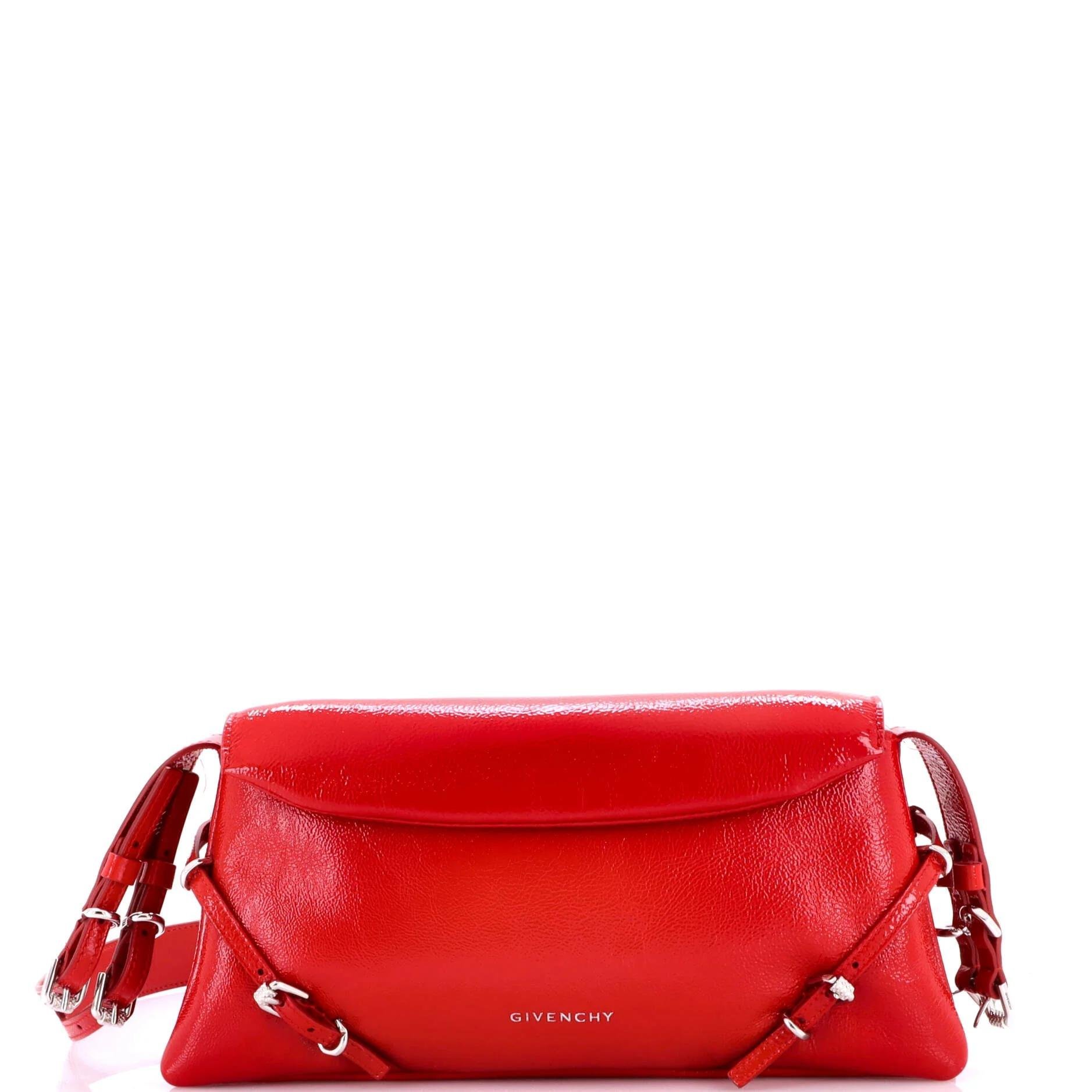 Patent leather handbag