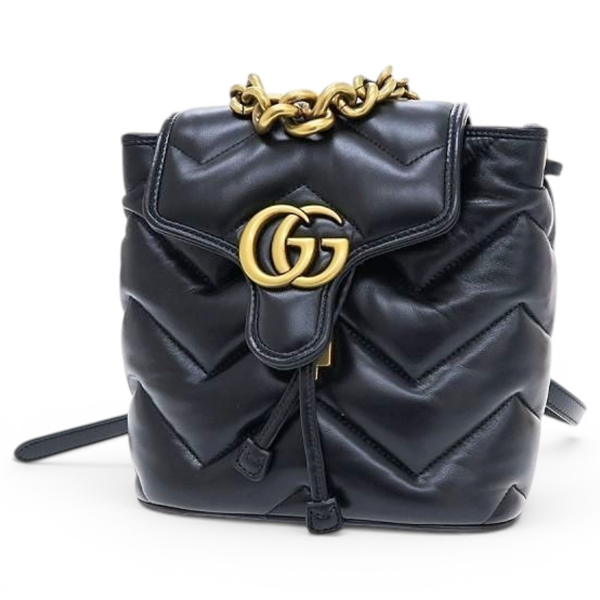 Leather backpack