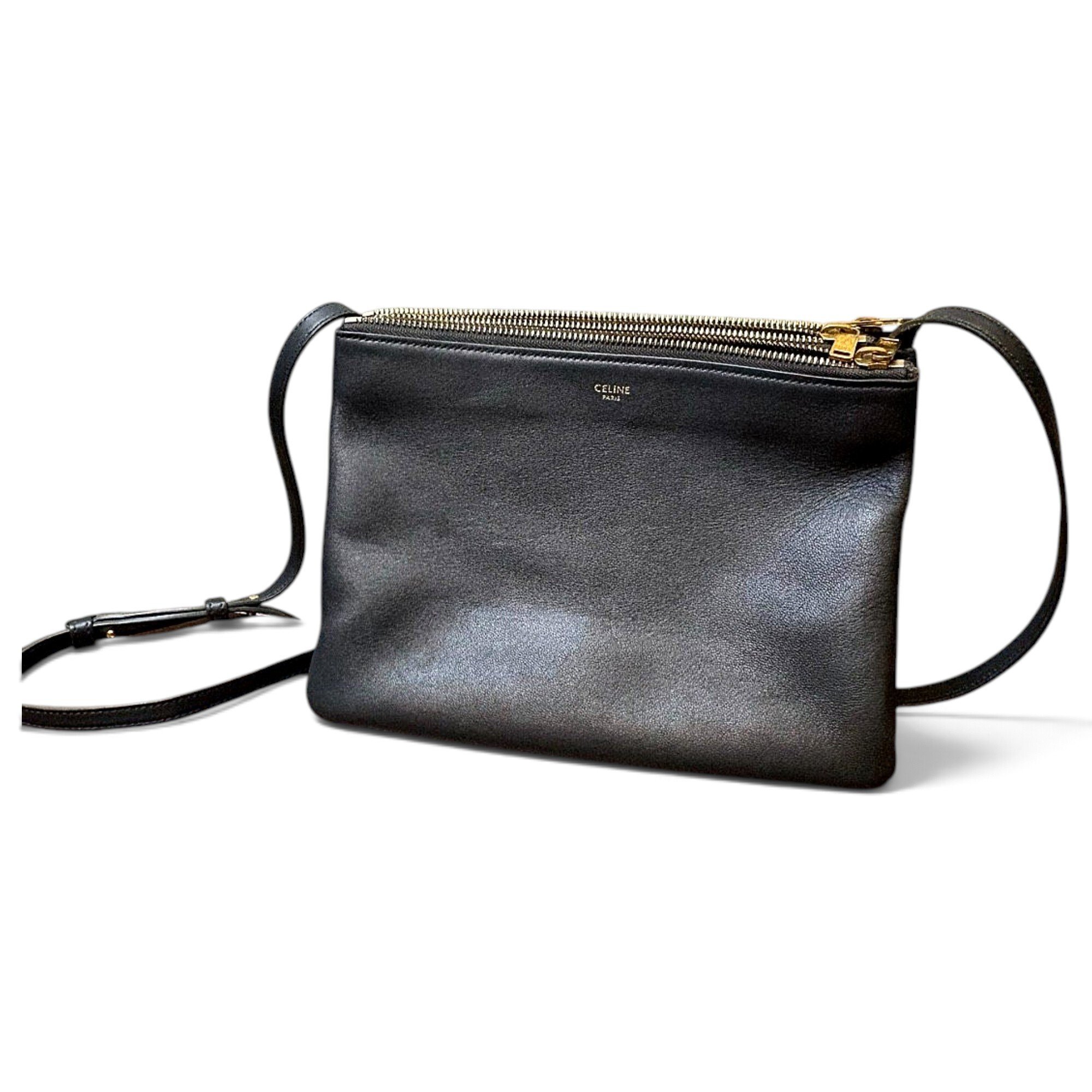 Celine Trio leather crossbody bag