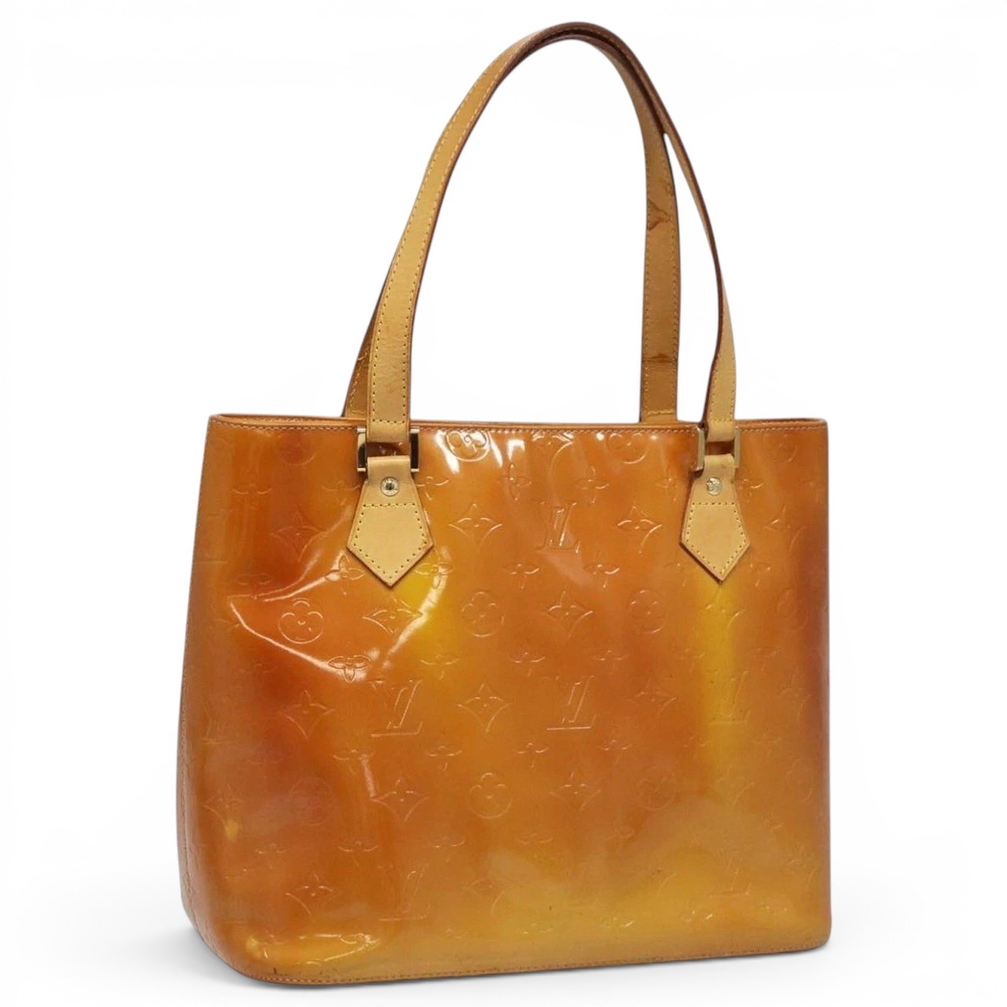 Patent leather handbag