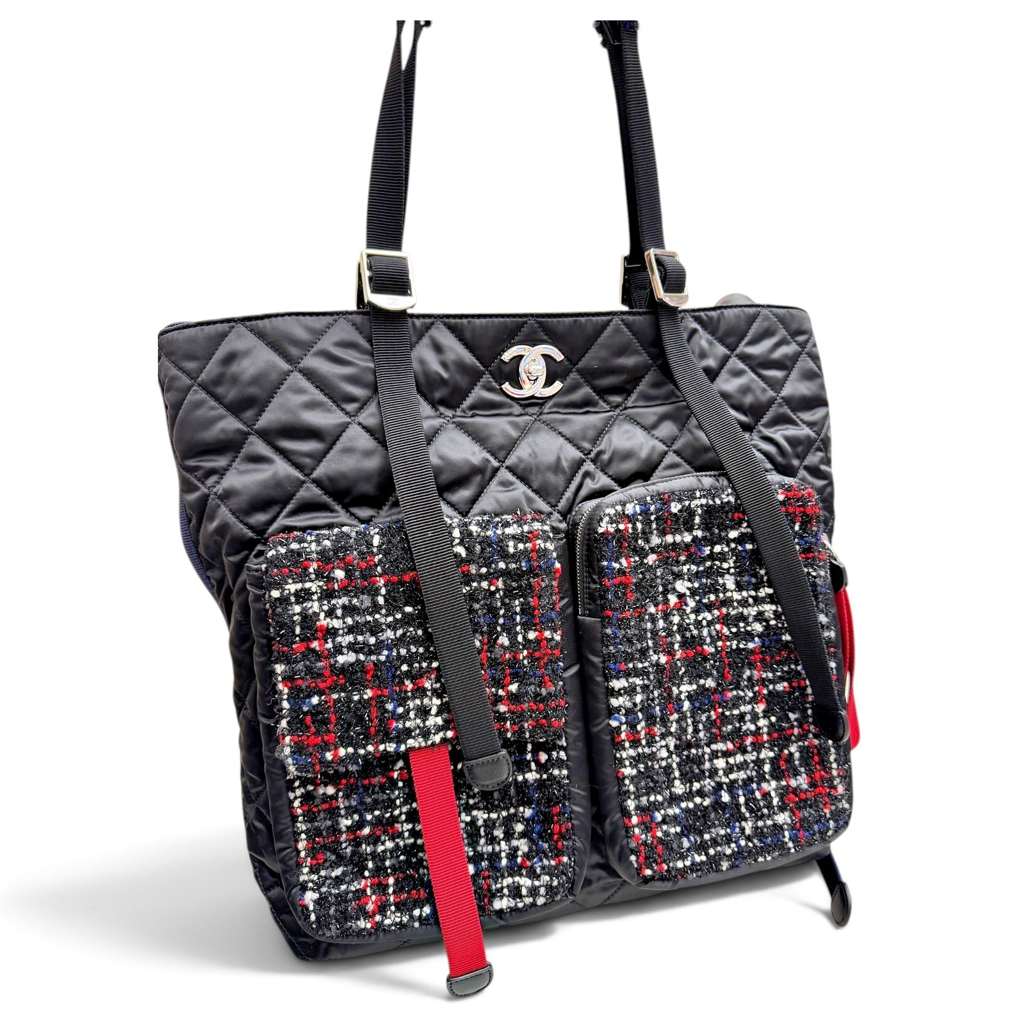 Paris-Biarritz tweed handbag