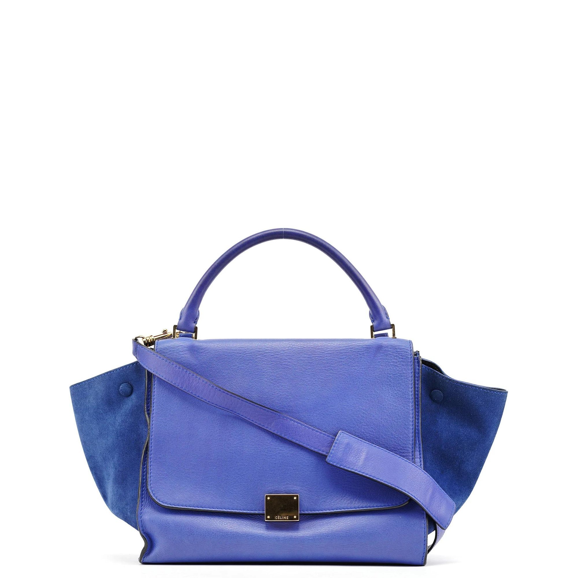 Trapèze leather crossbody bag