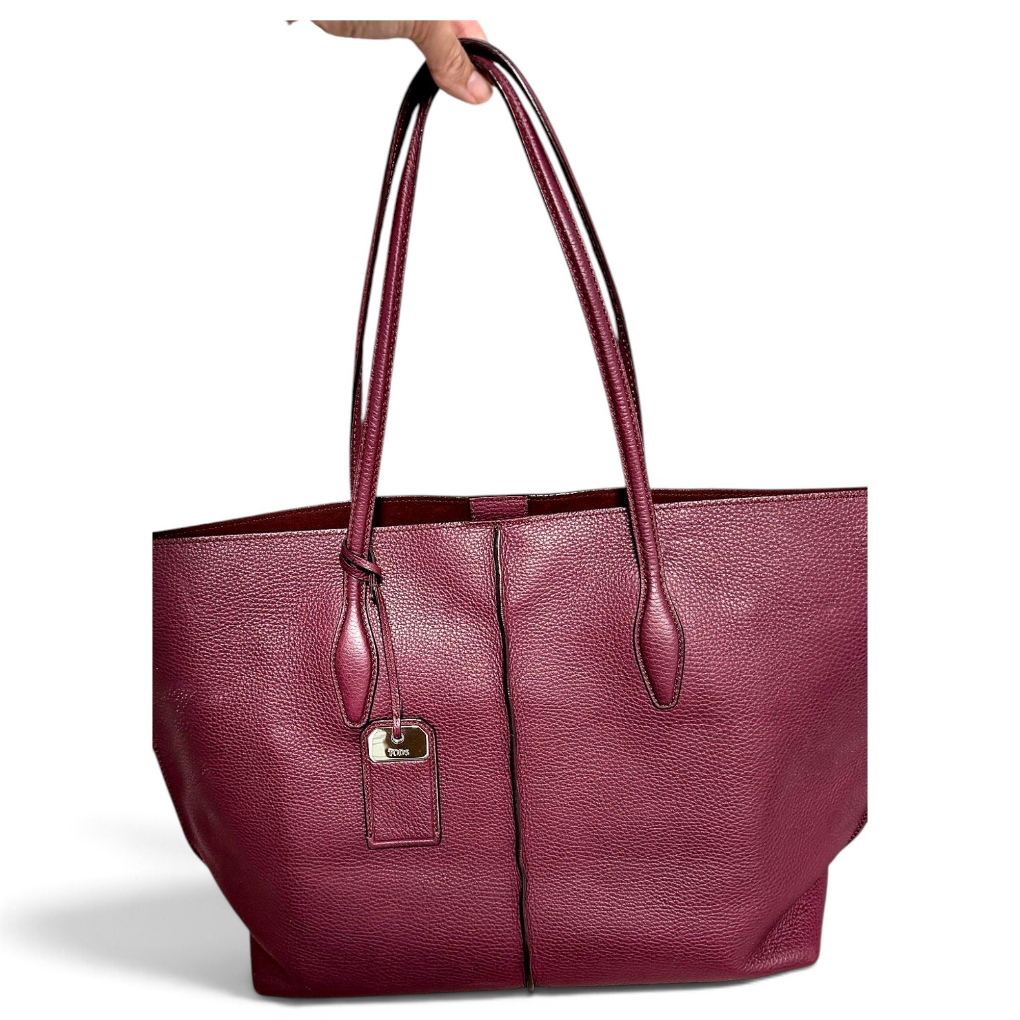 Leather tote